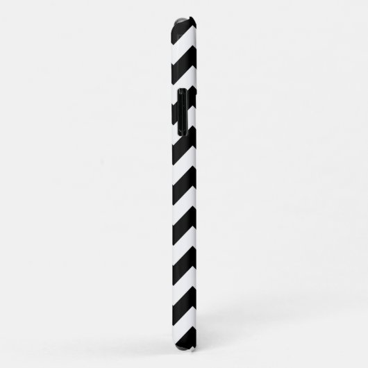 Zwart-wit zigzag patroon, Chevron Pattern Case-Mate iPhone Case (Achterkant/rechts)