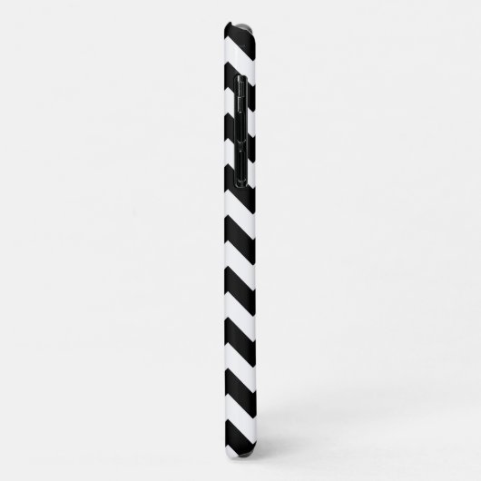Zwart-wit zigzag patroon, Chevron Pattern Case-Mate iPhone Case (Achterkant/links)