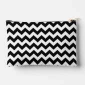Zwart-wit zigzag patroon, Chevron Pattern Etui (Achterkant)