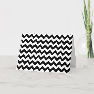 Zwart-wit zigzag patroon, Chevron Pattern Kaart