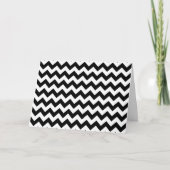 Zwart-wit zigzag patroon, Chevron Pattern Kaart (Voorkant)