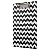 Zwart-wit zigzag patroon, Chevron Pattern Klembord (Links)