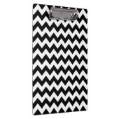 Zwart-wit zigzag patroon, Chevron Pattern Klembord (Rechts)