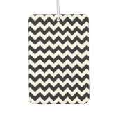 Zwart-wit zigzag patroon, Chevron Pattern Luchtverfrisser (Voorkant)
