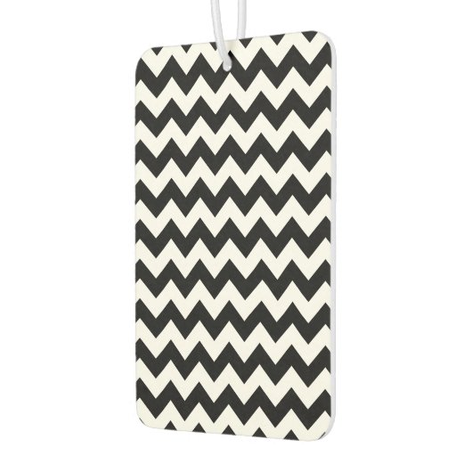 Zwart-wit zigzag patroon, Chevron Pattern Luchtverfrisser (Links)