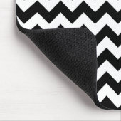 Zwart-wit zigzag patroon, Chevron Pattern Muismat (Hoek)