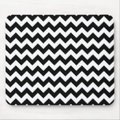 Zwart-wit zigzag patroon, Chevron Pattern Muismat (Voorkant)