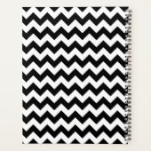 Zwart-wit zigzag patroon, Chevron Pattern Planner (Achterkant)