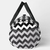 Zwart-wit zigzag patroon, Chevron Pattern Plunjezak (Rechts)