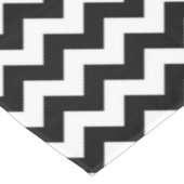Zwart-wit zigzag patroon, Chevron Pattern Tafelkleed (Gekanteld)
