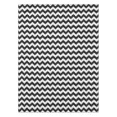 Zwart-wit zigzag patroon, Chevron Pattern Tafelkleed (Voorkant)