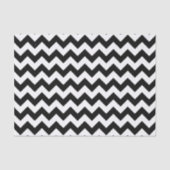 Zwart-wit zigzag patroon, Chevron Pattern Tissuepapier (Voorkant)