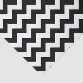 Zwart-wit zigzag patroon, Chevron Pattern Tissuepapier (Detail)