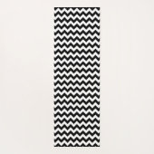 Zwart-wit zigzag patroon, Chevron Pattern Yogamat (Achterkant)
