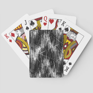 Zwart-wit zigzagmotief pokerkaarten