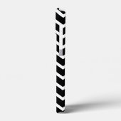 Zwart-wit zigzagpatroon. Case-Mate iPhone case (Achterkant / Links)