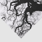 Zwart-wit zilhouet tissuepapier (Detail)