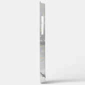 Zwart-wit zilver agate & goudsterren - DY-naam Case-Mate iPhone Case (Achterkant / Links)