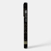 Zwart Wit Zilver Goud Grijs Aztec iPhone Hoesje (Linkerkant)