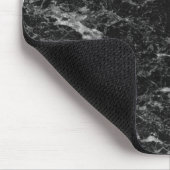 Zwart Wit & Zilver Marmer Modern Glam Muismat (Hoek)