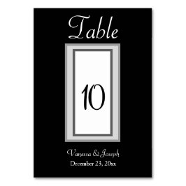 Zwart Wit Zilver Trouwtafel No. Kaarten