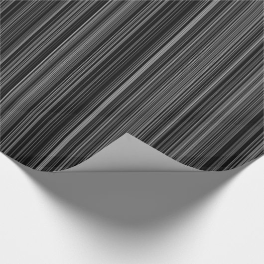 Zwart wit zilvergrijs omwikkelpapier cadeaupapier (Hoek)