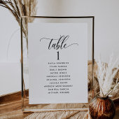 Zwart-wit, Zitplankkaarten met gastnamen