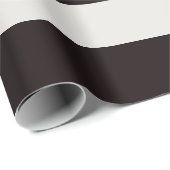 Zwart-wit zonnescherm strepen cadeaupapier (Rol Hoek)