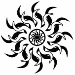 Zwart-wit Zuidwest Tribal Sun Staand Fotobeeldje<br><div class="desc">Kleed je huis aan met deze zwarte en witte zuidwestelijke tribale zon. Voor meer zuidwestelijke inrichting bezoek de rest van deze winkel.</div>