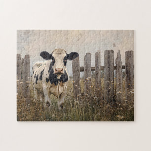 Zwart-wit zuivel Koe stijl Legpuzzel