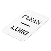 Zwart wit zwart wasapparaat schoon vuil magneet (Linkerzijde)