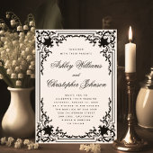  zwart-wit zwart-wit elegante bruiloft kaart