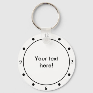 Zwart wit zwart-wit met aanzicht sleutelhanger