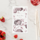  zwart-wit, zwart-wit Tone Floral Wedding Servet (Insitu)