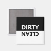 Zwart-wit zwart-wit zwart-witkleurenblok met rooko magneet (Voorkant / Achterkant)