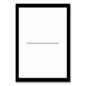 Zwart, wit, Zwemerig hart - Escortkaart Kaart (Achterkant)