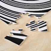 Zwart-wit zwenkpatroon legpuzzel (Zijkant)