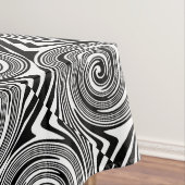Zwart-wit zwenkpatroon tafelkleed (Voorbeeld)