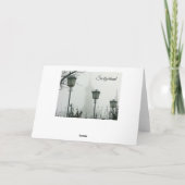 Zwart-wit Zwitserland Kerst Kaart (Achterkant)