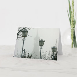 Zwart-wit Zwitserland Kerst Kaart