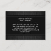 Zwart-witachtige art Deco-opnamekaart Informatiekaartje (Achterkant)