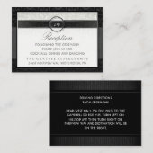 Zwart-witachtige art Deco-opnamekaart Informatiekaartje (Voorkant / Achterkant)