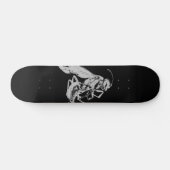 Zwart-witachtige, minimalistische stijl snijtbijen persoonlijk skateboard (Horizontaal)
