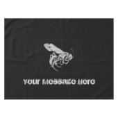 Zwart-witachtige, minimalistische stijl snijtbijen tafelkleed (Voorkant (Horizontaal))