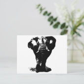 Zwart-witachtige Pop Briefkaart (Staand voorkant)