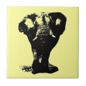 Zwart-witachtige Pop Tegeltje (Voorkant)