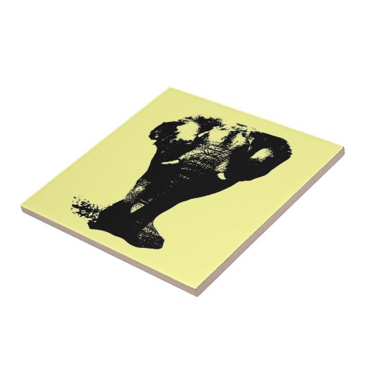 Zwart-witachtige Pop Tegeltje (Zijkant)