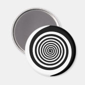 Zwart-witachtige spiraal magneet (Voorkant / Achterkant)