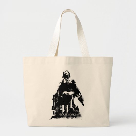 Zwart-witafbeeldingen Grote Tote Bag (Voorkant)