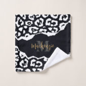 Zwart-witafdrukken Bad Handdoek (Wasdoekje)